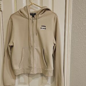 NWT True Religion Fog  Contrast Stitch Zip Hoodie XL Streetwear